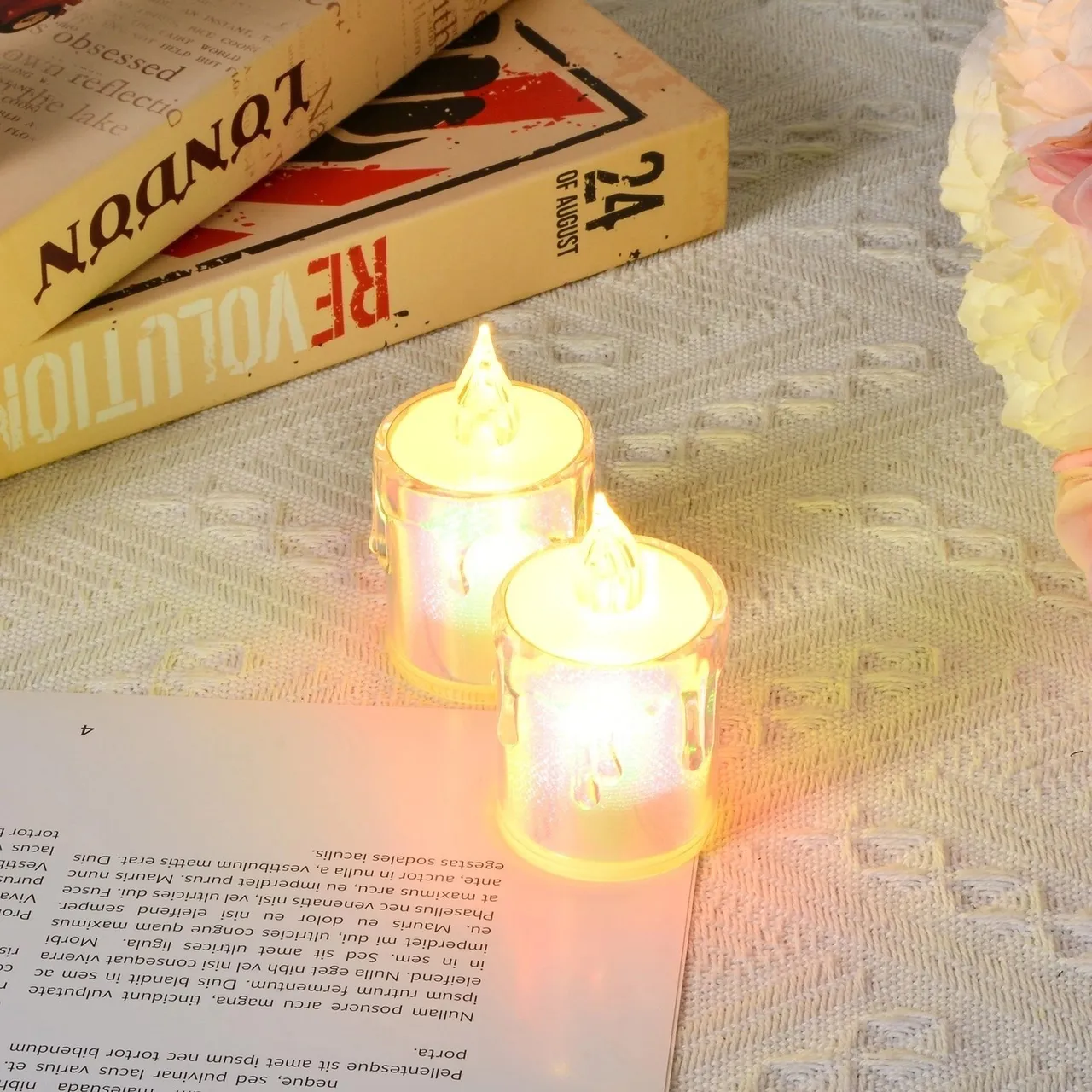 Светодиодная беспламенная свеча Led Candle 6,5*4 см набор 24 шт