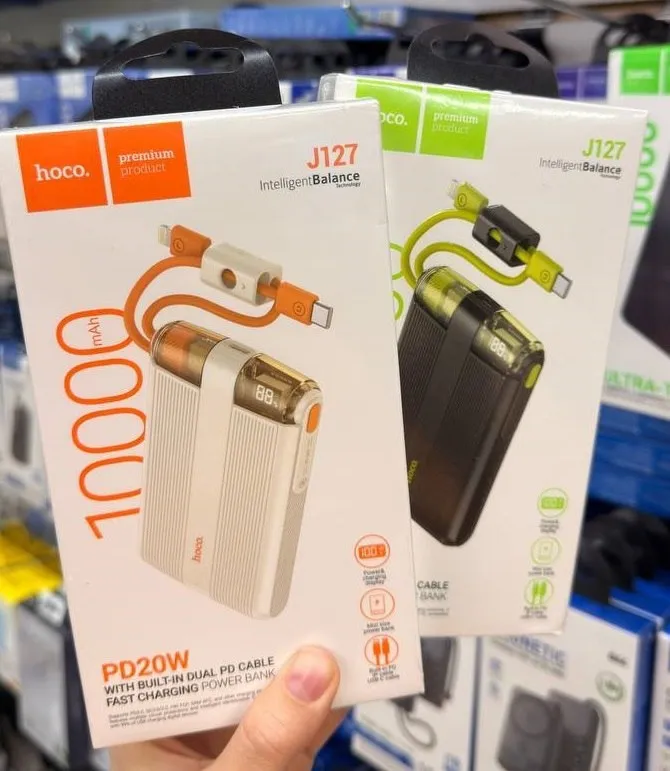 Повербанк Hoco J127 Mecha dual PD20W power bank (10000mAh)